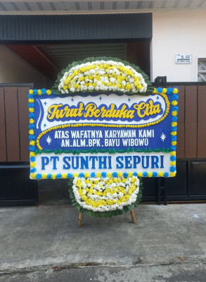 Papan Bunga Duka di Greged