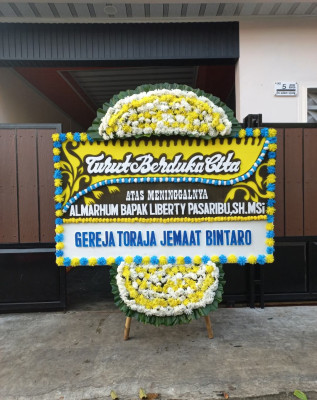 Papan Bunga Duka di Greged